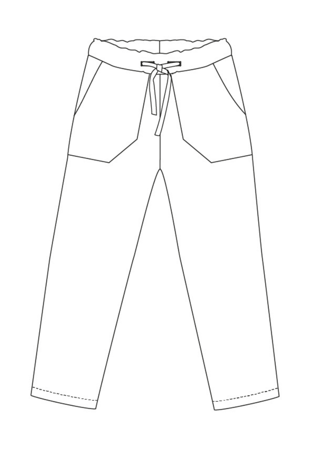 Le Patron PDF du pantalon pour filles et garçons en 11 tailles