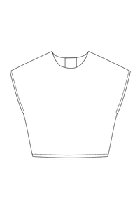 Le Patron PDF de la blouse pour bébés et enfants Foudjou, disponible en 8 tailles de 12 mois à 10 ans