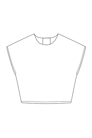 Le Patron PDF de la blouse pour bébés et enfants Foudjou, disponible en 8 tailles de 12 mois à 10 ans