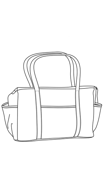 Patron PDF du sac à langer, de maternité, de sport