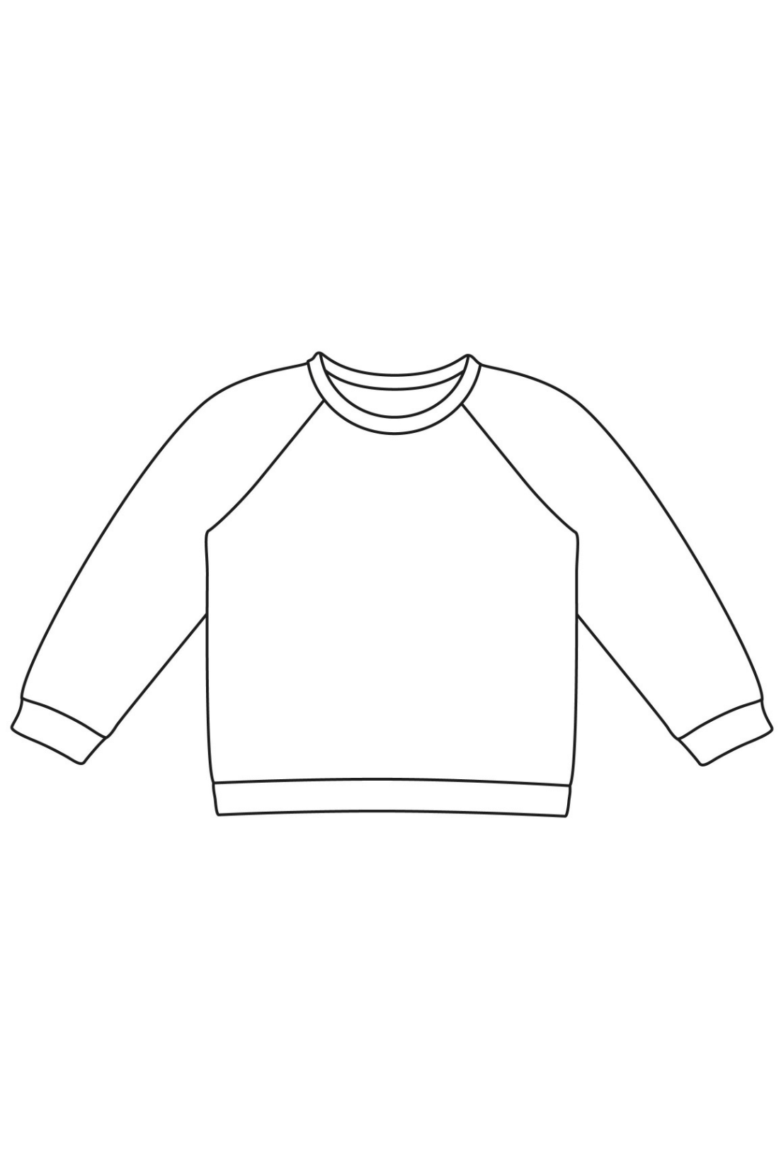 Patron PDF du Sweat pour adulte en 9 tailles