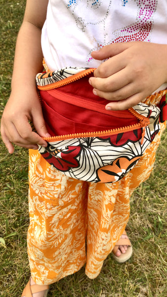 détail de la poche intérieur du sac banane