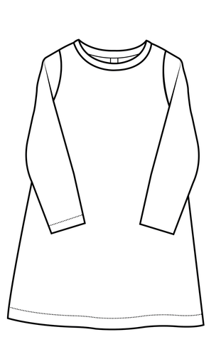 Le patron PDF de la robe Neufchâtel, robe pour enfant de 1 à 10 ans