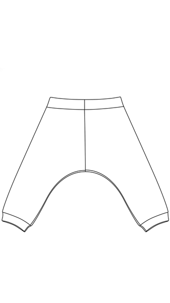 Patron PDF de couture d'un sarouel pour bébé et enfant