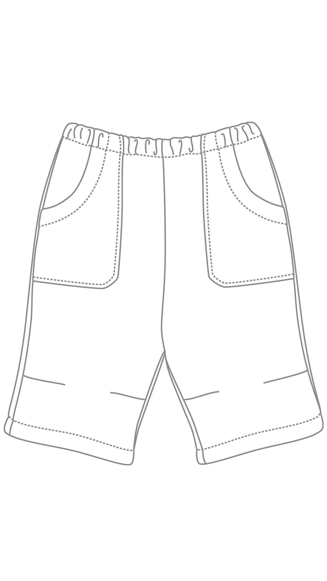 Patron de couture d'un short et bermuda pour bébé et enfant de 2 ans à 6 ans environ