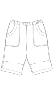 Patron de couture d'un short et bermuda pour bébé et enfant de 2 ans à 6 ans environ