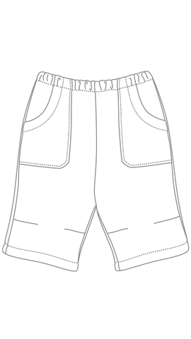 Patron de couture d'un short et bermuda pour bébé et enfant de 2 ans à 6 ans environ