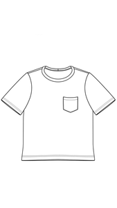 Patron PDF d'un tshirt manches courtes pour bébé et enfant